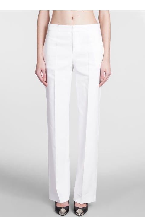 Scarly  Pants In White Viscose