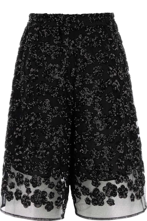 Cecilie Bahnsen for Women Cecilie Bahnsen Embellished Tulle Angelica Bermuda Shorts