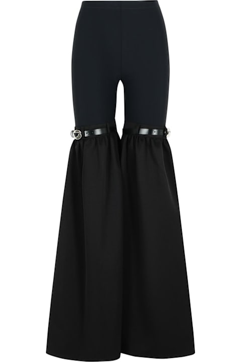 Coperni for Women Coperni Flare' Black Polyamide Blend Pants