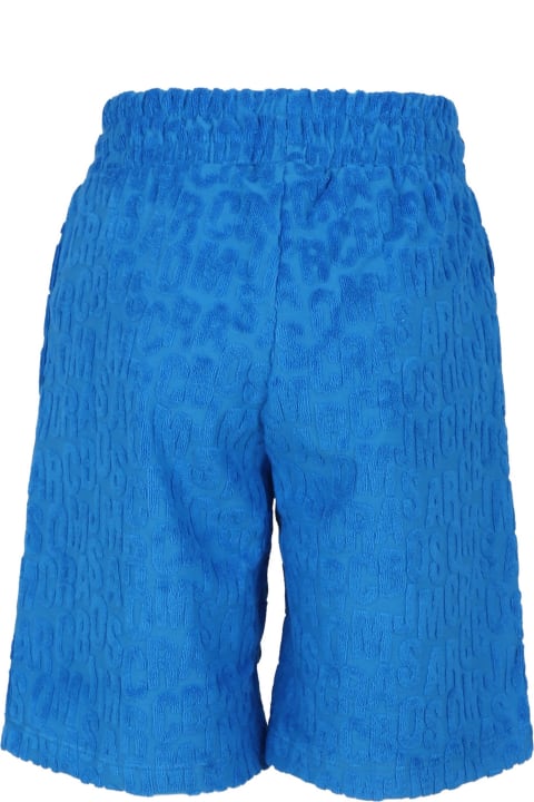 Sale for Kids Little Marc Jacobs Blue Shorts For Boy With Logo