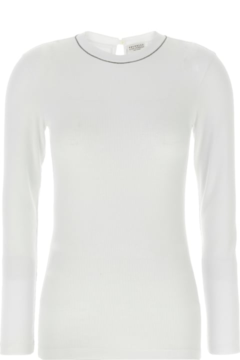 Sale for Women Brunello Cucinelli 'shiny Collar' T-shirt