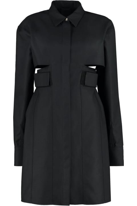 Givenchy for Women Givenchy Cut-out Shirt Dress