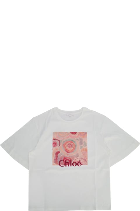 Chloé قمصان بياقة دائرية وقمصان البولو لـ أولاد Chloé T-shirt