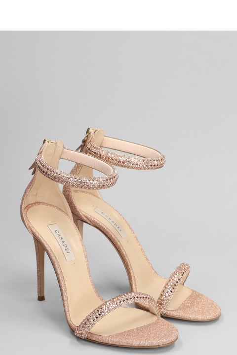 Casadei Sandals for Women Casadei Julia Sandals In Rose-pink Glitter