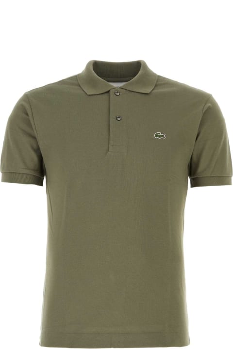 Lacoste Topwear for Men Lacoste Army Green Piquet Polo Shirt