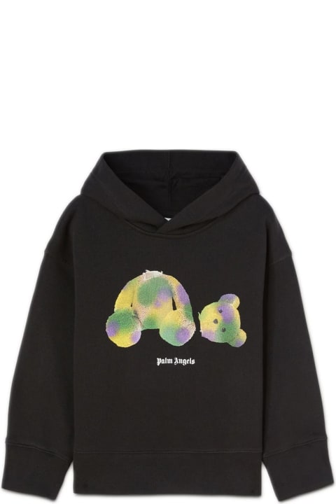 Palm Angels Sweaters & Sweatshirts for Boys Palm Angels Pop Bear Hoodie In Black
