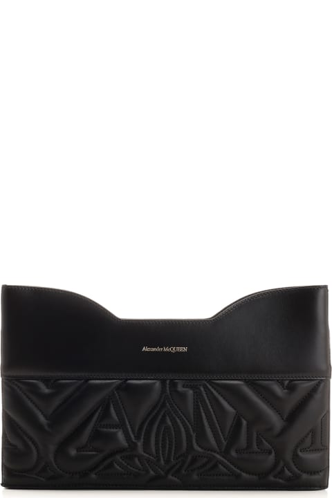 Clutches for Women Alexander McQueen The Bow Leather Clutch