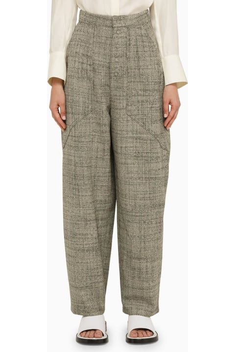 Stella McCartney Pants & Shorts for Women Stella McCartney Beige Wool Wide Trousers