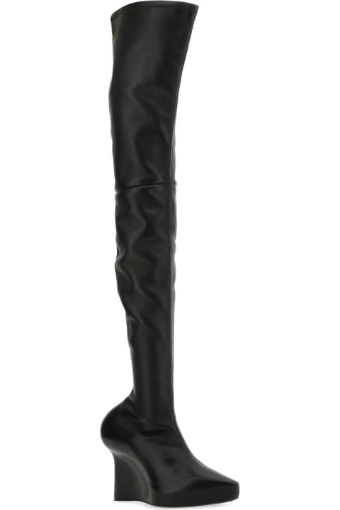ウィメンズ新着アイテム Givenchy Black Nappa Leather Show Boots