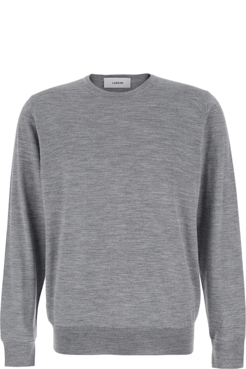 Lardini Sweaters for Men Lardini Grey Sweater In Wool Blend Man