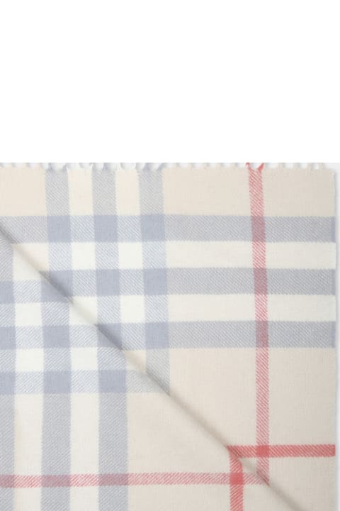 Accessories & Gifts for Baby Girls Burberry Beige Blanket For Babykds With Vintage Check