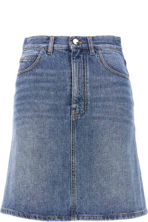 Chloé for Women Chloé Denim Mini Skirt