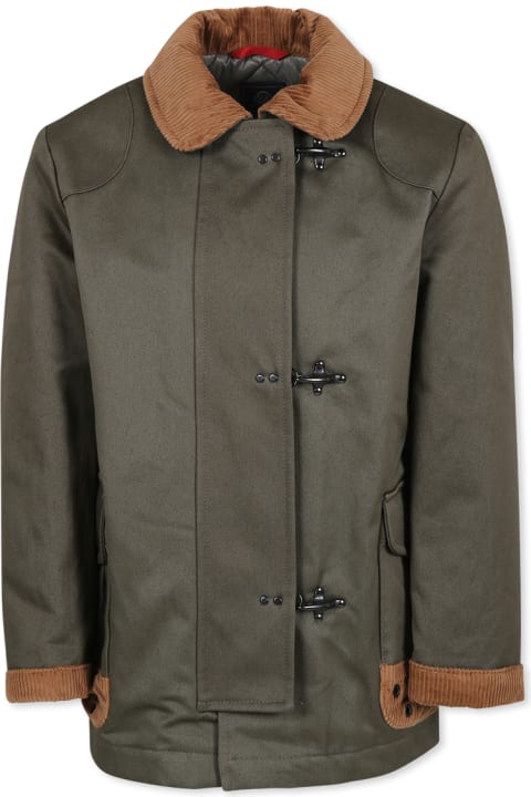 Fay Coats & Jackets for Boys Fay Green Jacket For Boy