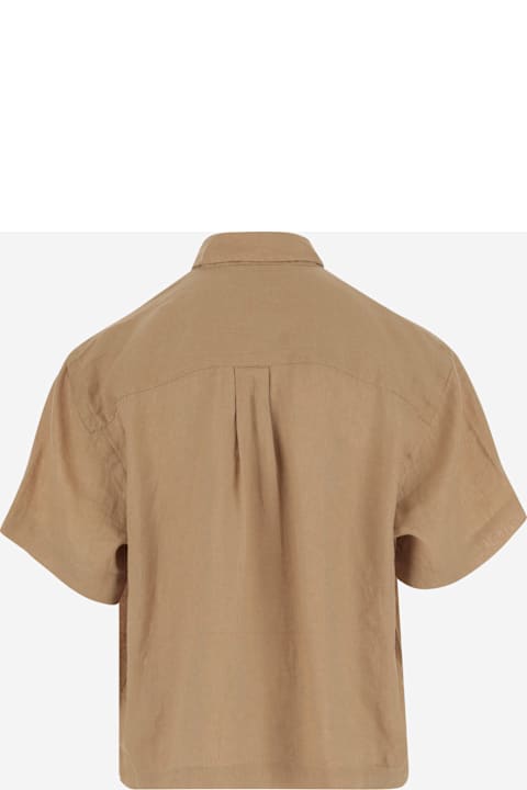 Polo Ralph Lauren Clothing for Women Polo Ralph Lauren Linen Shirt With Logo
