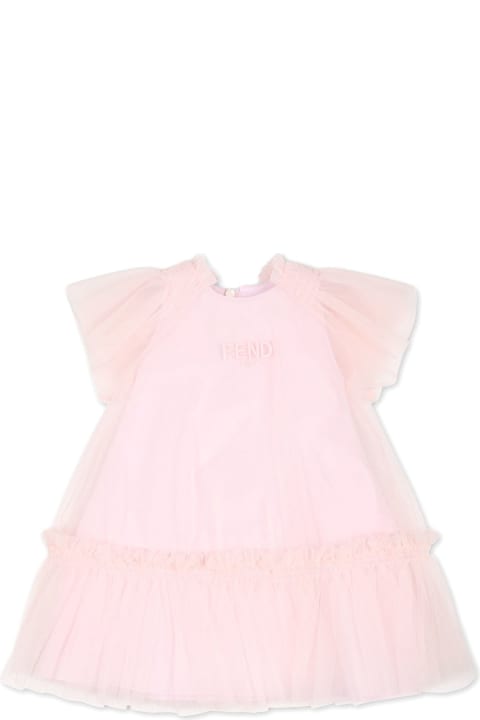 Dresses for Baby Girls Fendi Fendi Kids Dresses Pink