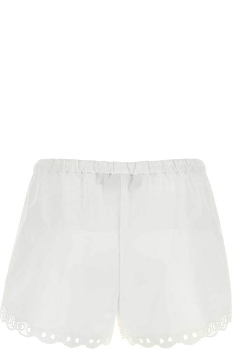 Gucci Clothing for Women Gucci White Poplin Shorts