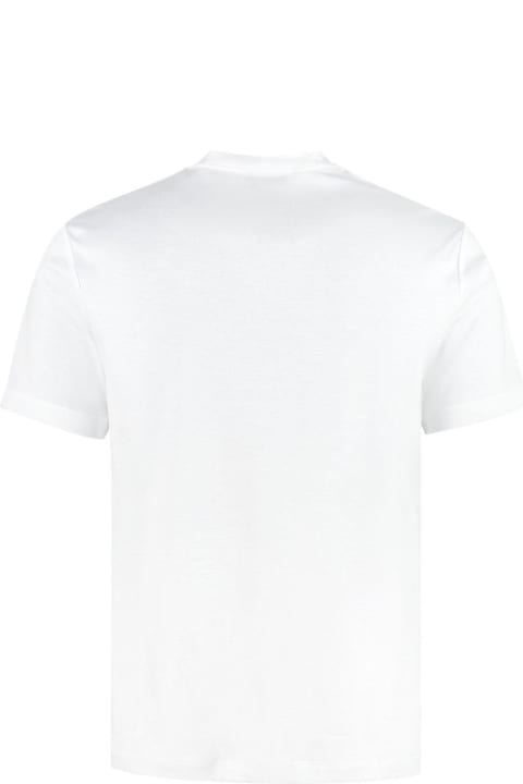 Giorgio Armani Topwear for Men Giorgio Armani Logo Embroidered Crewneck T-shirt