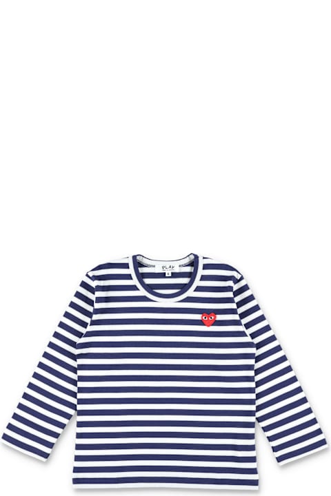 Comme des Garçons Play لـ Kids Comme des Garçons Play Kid - Striped T-shirt