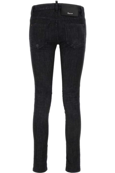 Fashion for Women Dsquared2 Black Stretch Denim Jennifer Jeans