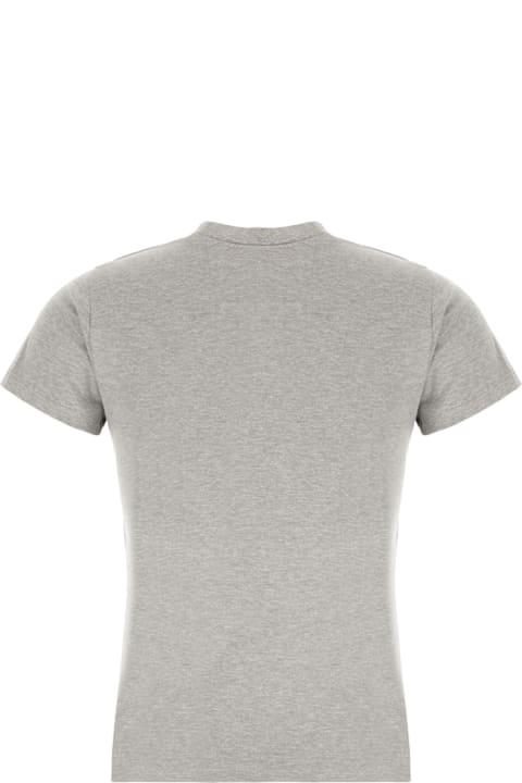 Alexander McQueen Clothing for Women Alexander McQueen Grey Cotton T-shirt