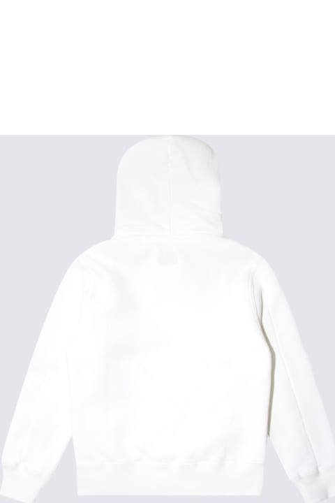 ガールズ C.P. Companyのニットウェア＆スウェットシャツ C.P. Company White Cotton Sweatshirt