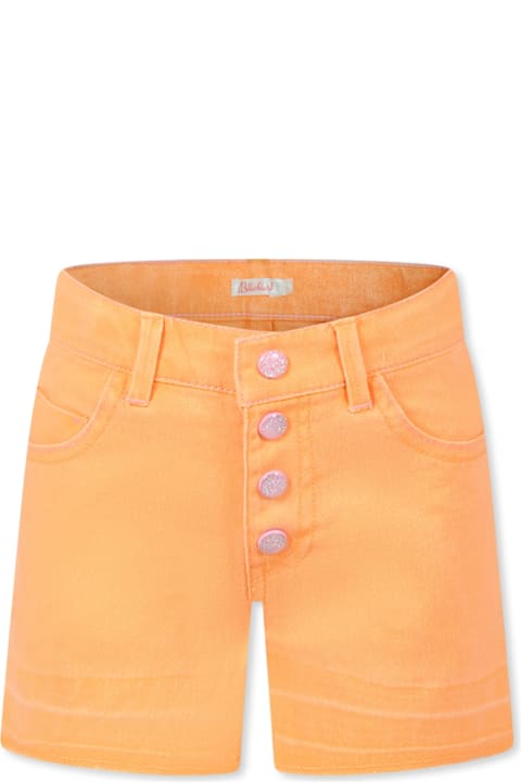 Homeware Billieblush Orange Shorts For Girl With Sequins