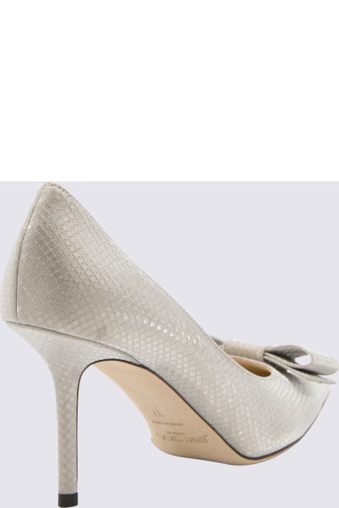 High-Heeled Shoes for Women Jimmy Choo Cream White Leather Love Pumps