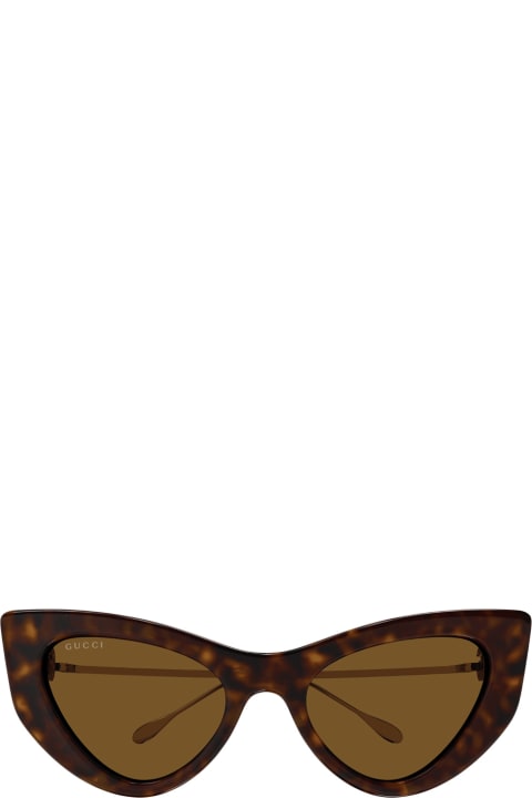 Accessories for Women Gucci Eyewear Gg1565s Line Fork 002 Havana Sunglasses