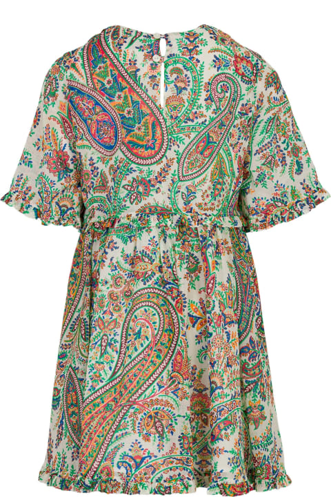 Dresses for Girls Etro Dress With Ruffles And Paisley Motif