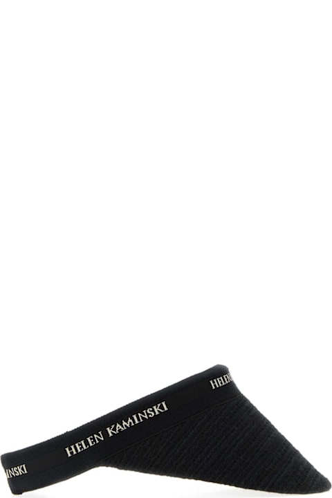 Helen Kaminski for Men Helen Kaminski Black Boucle Carter Visor
