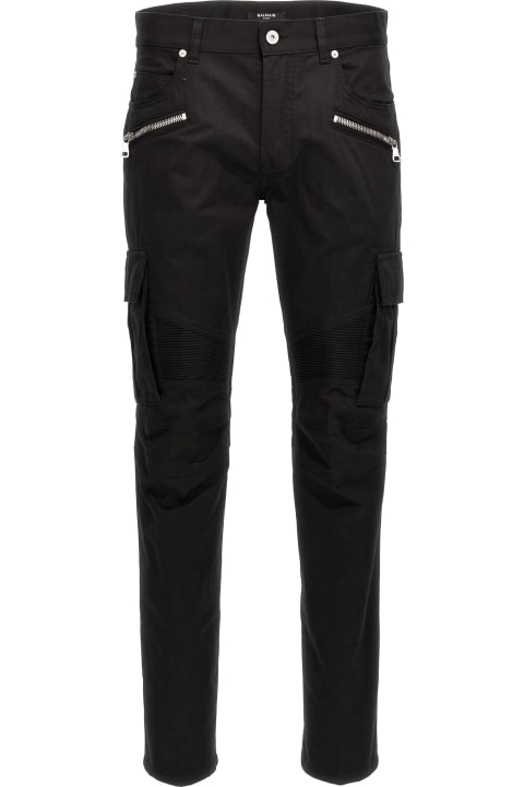 Pants for Men Balmain Cargo Biker Pants