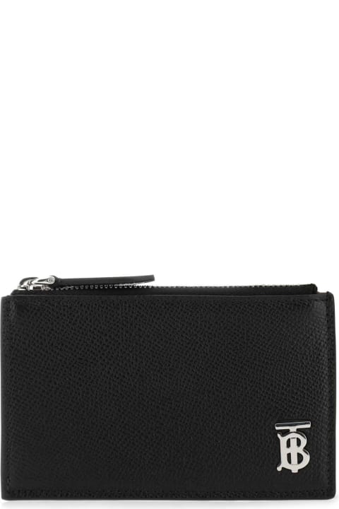 Accessories for Men Burberry Black Leather Card Holder