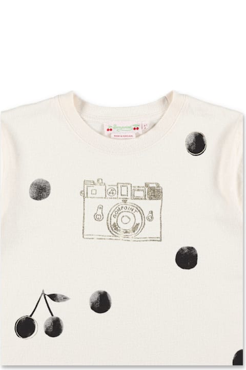 Homeware Bonpoint Bonpoint White T-shirt With Retro Print