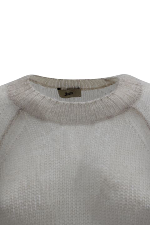 Homeware Herno Logo-appliqué Knit Sweater Herno