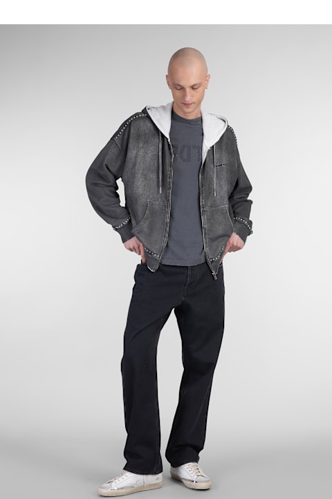 Golden Goose سترات صوف وبدل رياضية لـ القسم الرجالي Golden Goose Sweatshirt In Grey Cotton