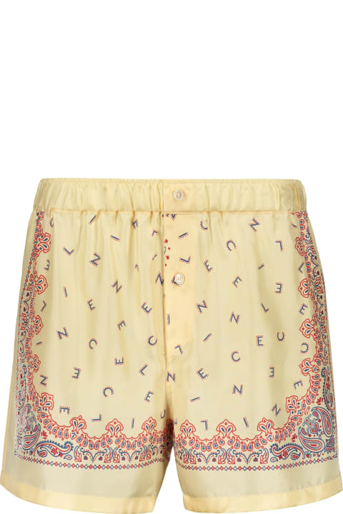 Celine Pants & Shorts for Women Celine Printed Silk Shorts
