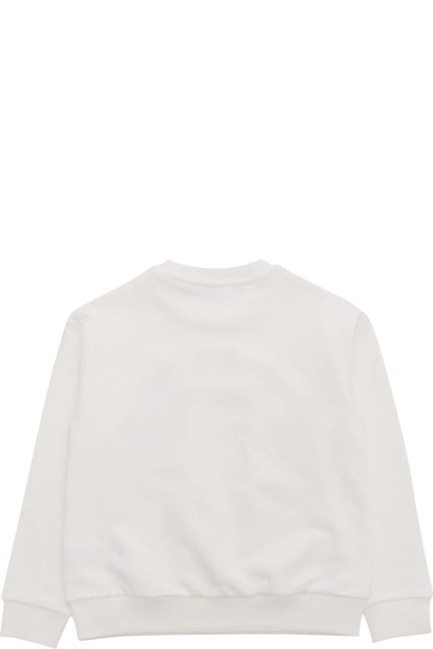 Sweaters & Sweatshirts for Girls Kenzo Kids White Sweatshirt With Logo