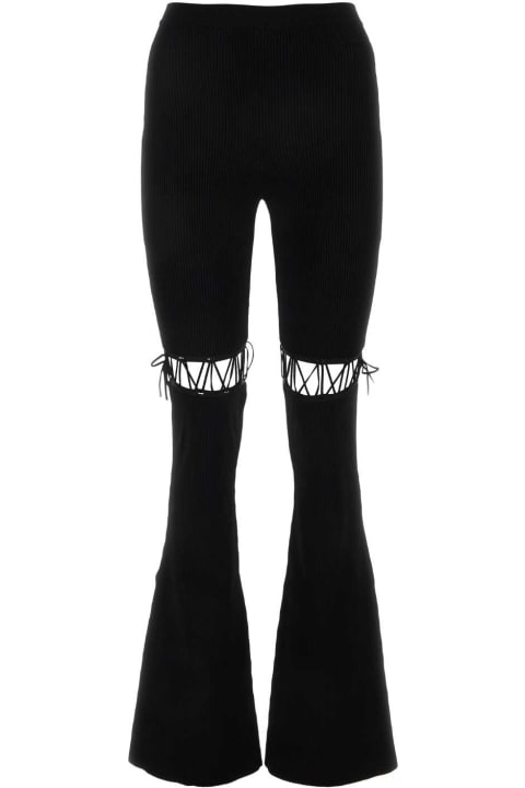 Nensi Dojaka Pants & Shorts for Women Nensi Dojaka Black Viscose Stretch Pant