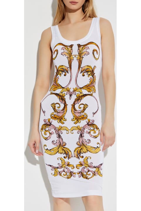 Dresses for Women Versace Jeans Couture Baroque Print Midi Dress