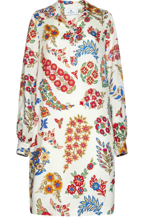 Etro for Women Etro Wool And Silk Printed Dress