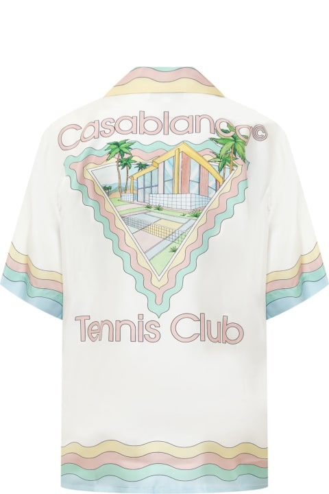Fashion for Women Casablanca Silk Casablanca Tennis Court Shirt