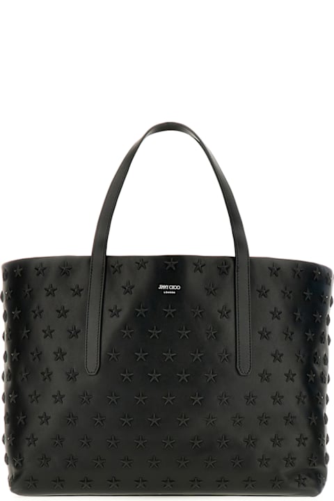 Jimmy Choo Totes for Men Jimmy Choo Black Leather Pimlico Shopping Bag