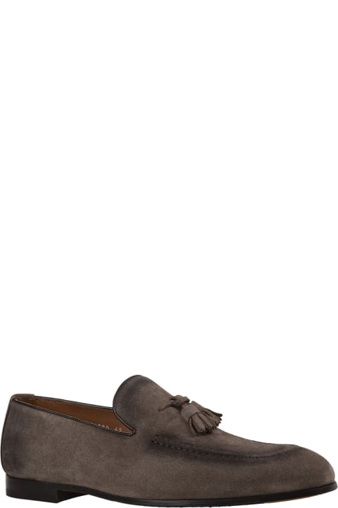 Doucal's Loafers & Boat Shoes for Women Doucal's Brown Suede Loafers With Tassels