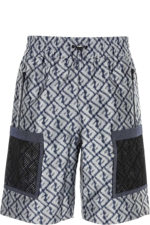 Pants for Men Fendi Embroidered Bermuda Shorts