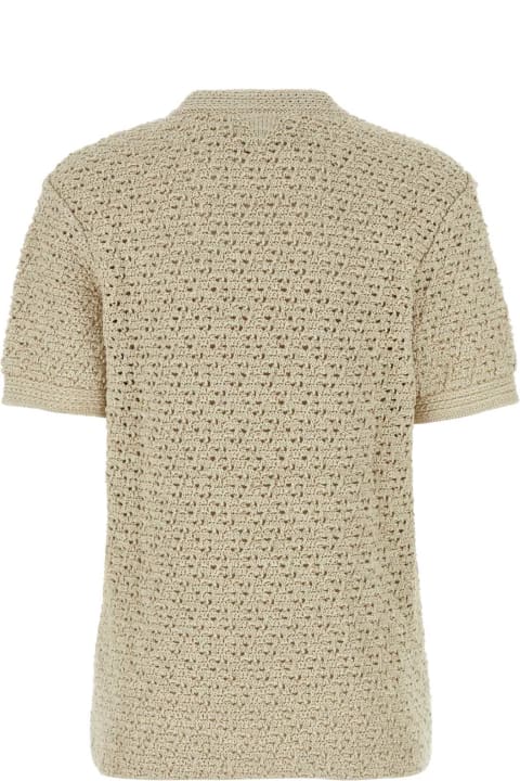 Bottega Veneta for Women Bottega Veneta Sand Crochet T-shirt