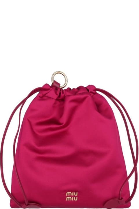 Miu Miu Duchesse Logo Pouch | italist