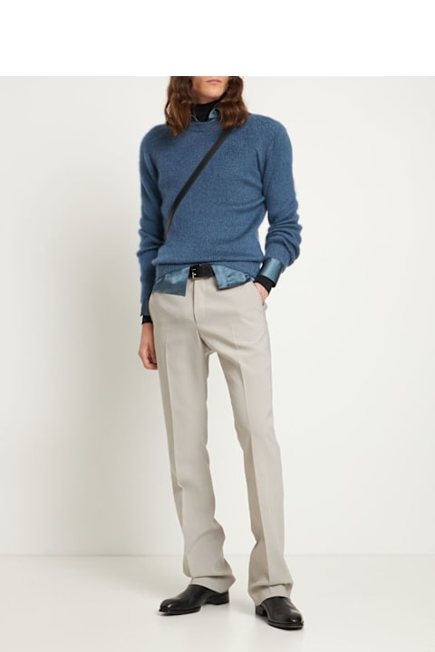 Homeware Tom Ford Elegant Blue Sweater With Long Sleeves