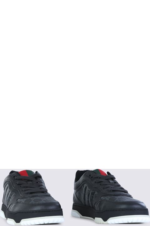 Gucci Black Leather Sneakers