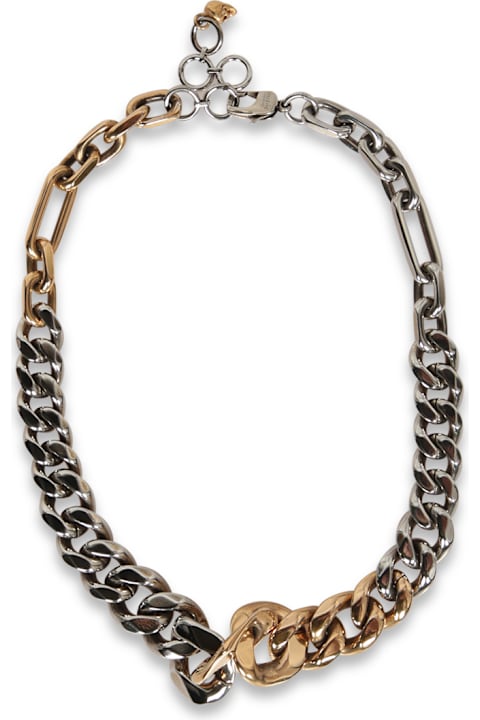 Alexander McQueen Jewelry for Women Alexander McQueen Silver/gold Chain Choker Necklace