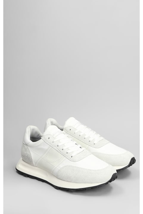 Homeware Philippe Model Tour Low Sneakers In White Suede And Fabric